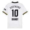 Original Trikotsatz Borussia Dortmund Brandt 10 Ausweichtrikot 2024-25 Für Kinder